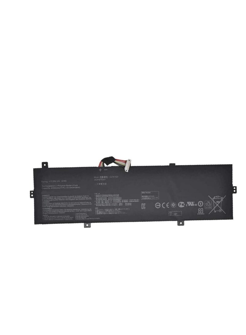 Terabyte 11.55V, 50Wh C31N1620, Laptop Battery, Compatible with Asus Zenbook UX430U, UX430UQ, UX430UQ-GV015T, U4100U, U4100UQ Series - Image 1