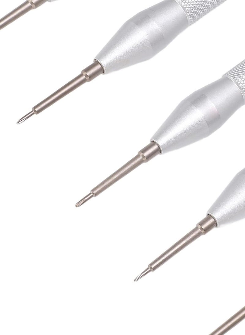 GGOOT OQRSQOGV for Hardware 5PCS Small Screwdriver Assortment Point Tip Metal Handle Screwdriver Set for Electronic Repair Metal Tools  - Image 2