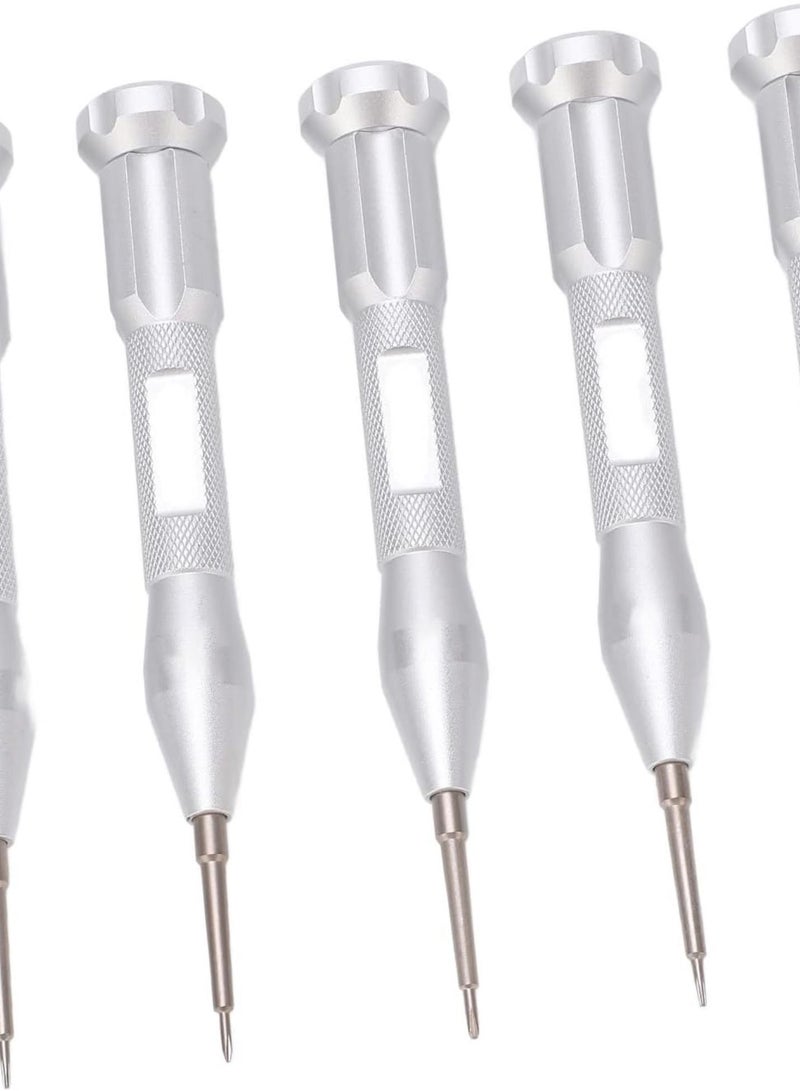 GGOOT OQRSQOGV for Hardware 5PCS Small Screwdriver Assortment Point Tip Metal Handle Screwdriver Set for Electronic Repair Metal Tools  - Image 4