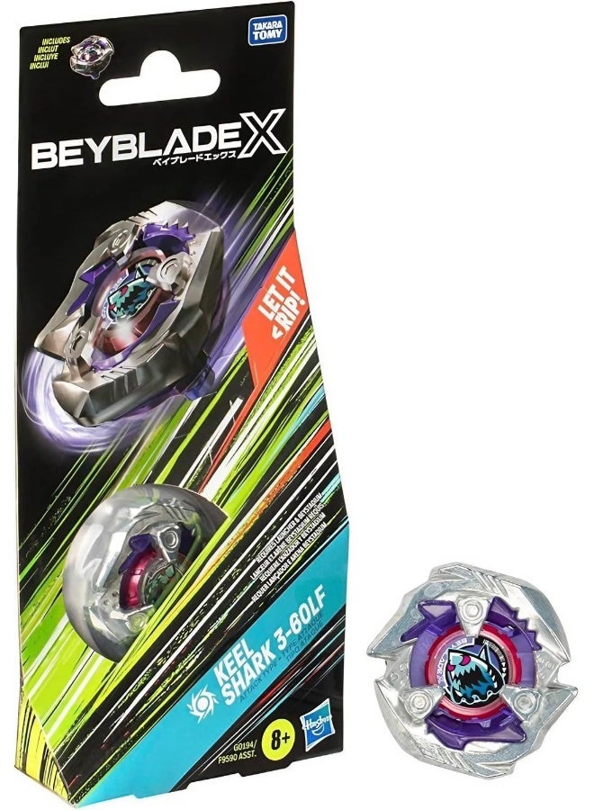 Beyblade X Keel Shark 3-60LF Spinning Top Booster Pack - Image 2