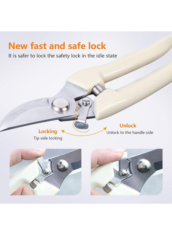 Generic SoftSense Garden Pruning Shears, Professional Bypass Pruner Hand Shears, Pruning Shears For Gardening, Garden Scissors, Plant Pruning Shears For Cutting Flowers  - Image 1