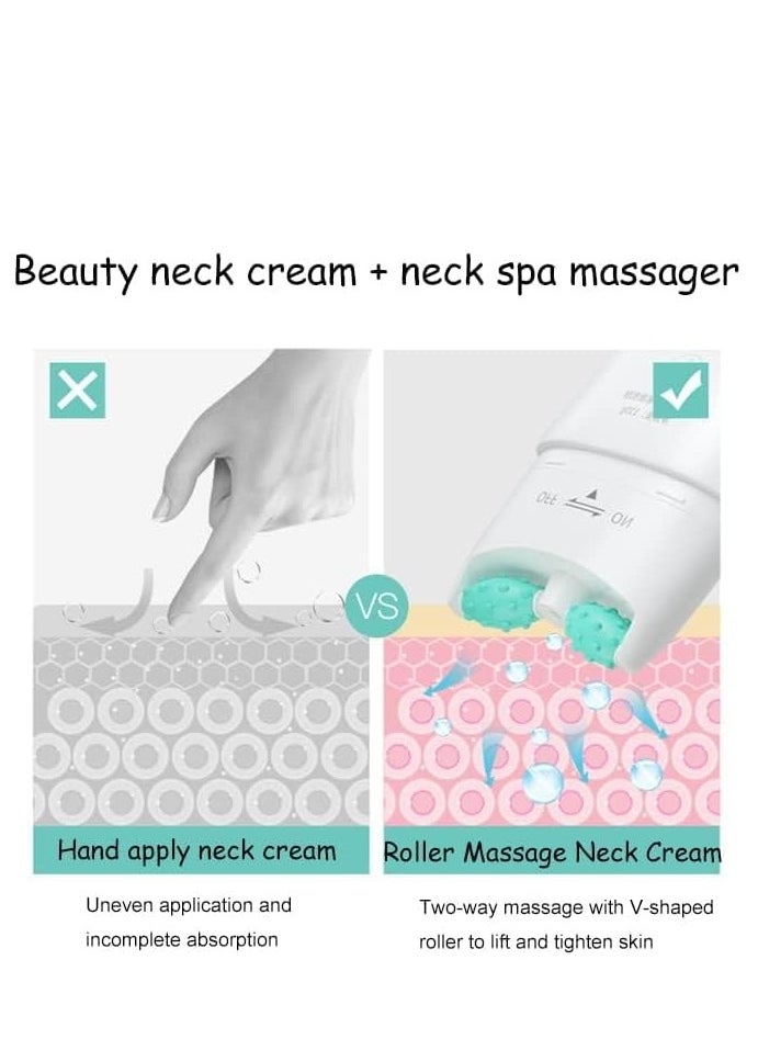 SENANA - 1 PC Neck Anti-Wrinkles Cream Roller, Neck Firming Cream, Smooth Neck Lines Wrinkles Fine Lines Moisturizer Cream for Women, Anti Aging Neck Serum Roller, Reduce Double Chin 110g - Image 1