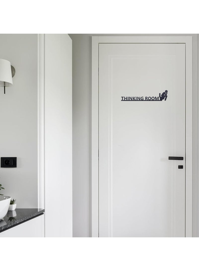 مرفا لوحة حائط خشبية ذات قاعدة لاصقة - أسود (Thinking Room)  - Image 3