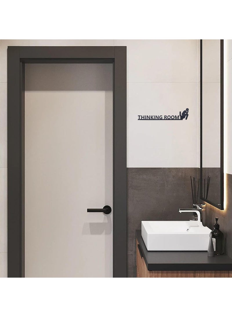 مرفا لوحة حائط خشبية ذات قاعدة لاصقة - أسود (Thinking Room)  - Image 4