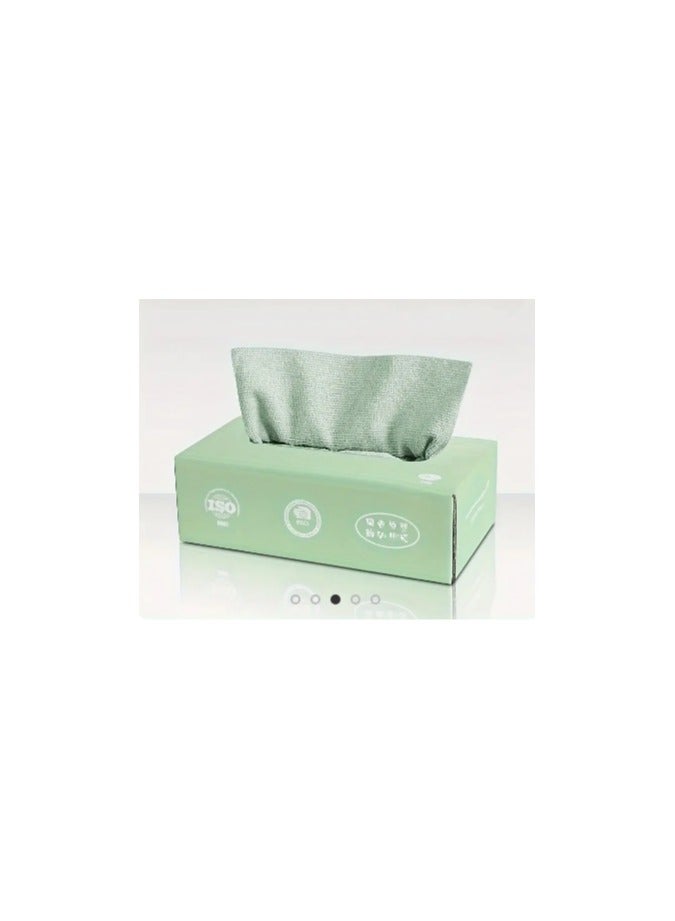 Microfiber Cleaning Cloth Rags in A Box (20 Count) -7.9" x 7.9" Reusable Microfiber Towels for Cars - Edgeless Terry Towels,Small Microfiber Towel for Home, Kitchen (green) - Image 1