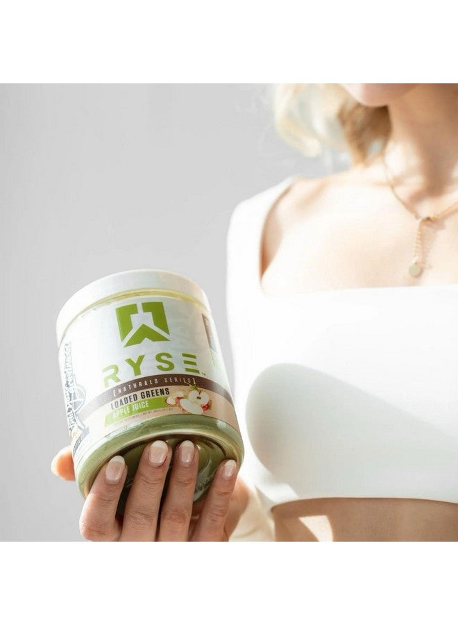 RYSE Up Supplements RYSE Loaded Greens Superfood Powder - Apple Juice - Daily Supplement with Greens Balance, BettaBerries & Sukre Fiber - Supports Digestion, Immunity & Energy - No Artificial Sweeteners - 30 Servings - Image 5