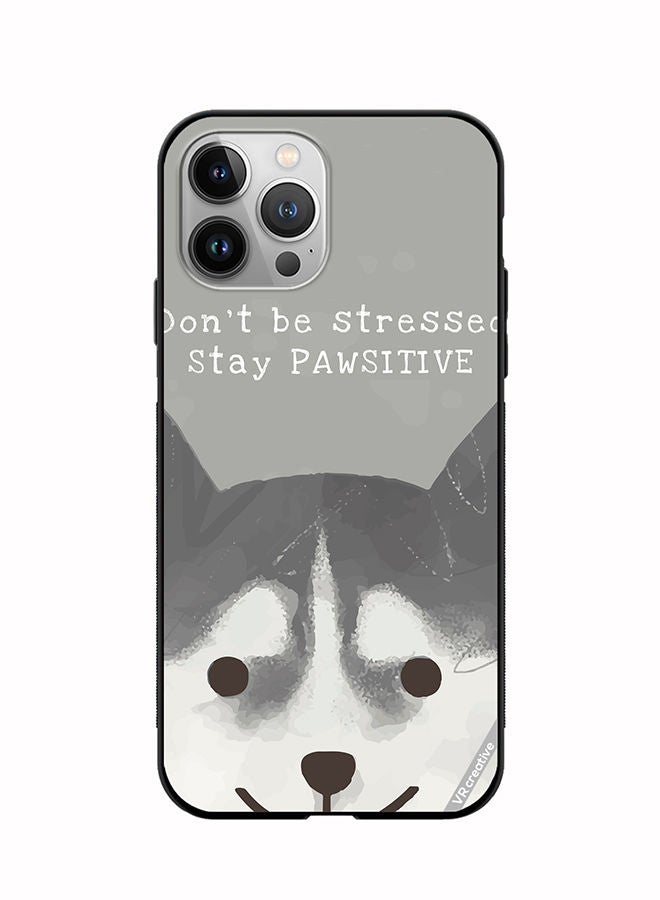 VR CREATIVE Protective Case Cover For Apple iPhone 11 Pro Pawsitive Dog Design Multicolour - Image 1