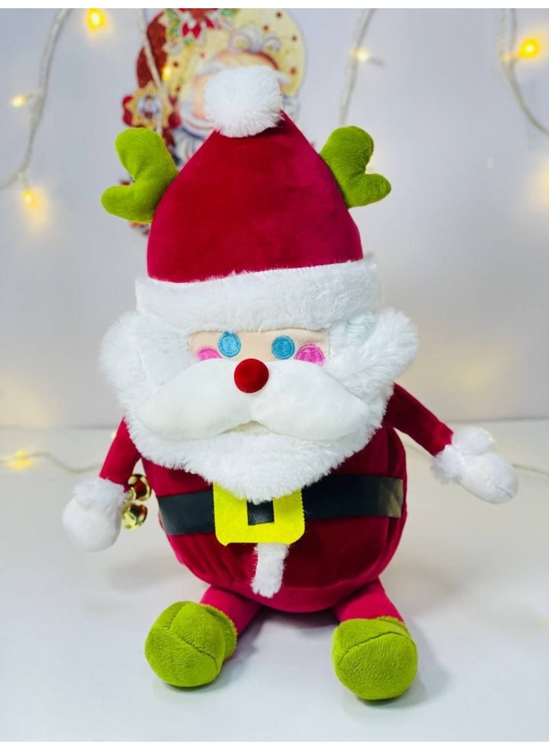 Christmas gift box + 9 gifts (Santa Claus pendant 20 cm + children's talk card, elastic and clips 14 pieces + Christmas pin brooch + Christmas earrings + large cup holder + scented candle + bracelet and ring accessory set + Santa Claus collar clip + 15 cm cherry tree branch) - Image 5