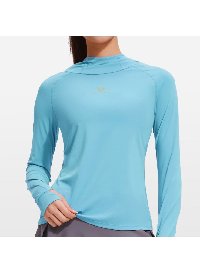 Fitness Sports Hoodies Women's Long Sleeve Top Gym Yoga Shirt Running T Shirt Quick Dry Workout Shirts With Thumb Holes - Image 1