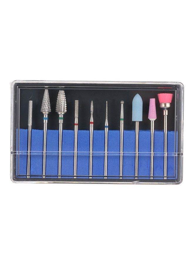 نيبمينينت طقم لقم مثقاب بديلة للعناية بالأظافر والقدمين مُكون من 10 قطع متعدد الألوان - Image 1