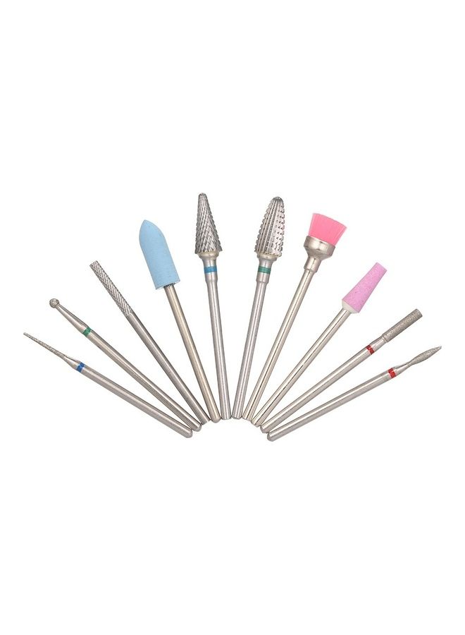 نيبمينينت طقم لقم مثقاب بديلة للعناية بالأظافر والقدمين مُكون من 10 قطع متعدد الألوان - Image 2