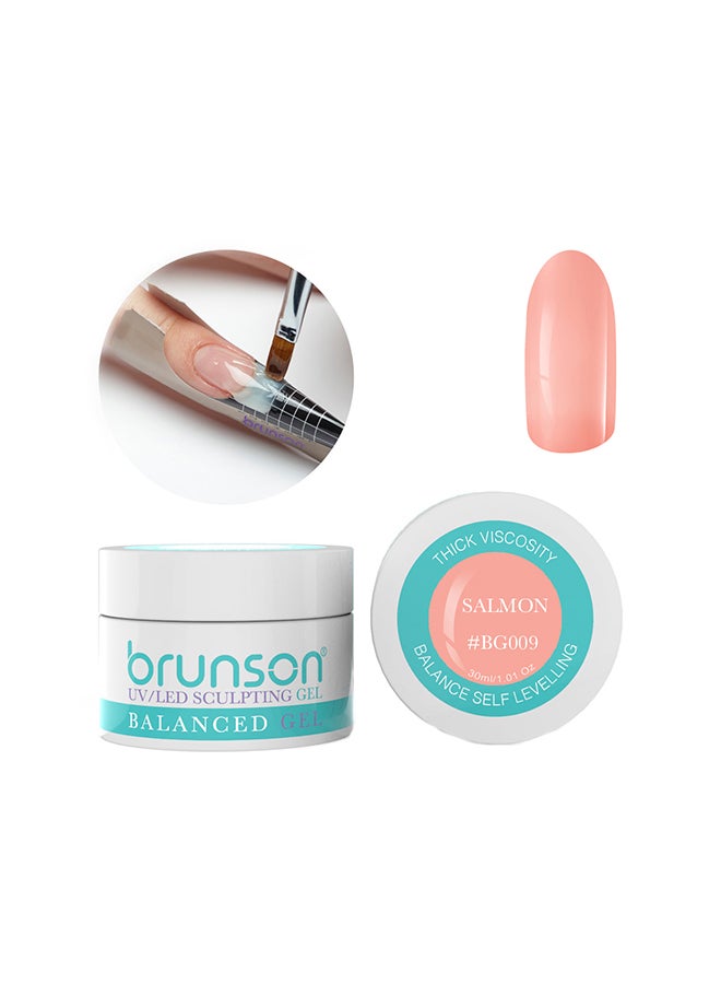 brunson جل بناء كاموفلاژ مخصص لنحت الأظافر 30 مل سالمن BG009