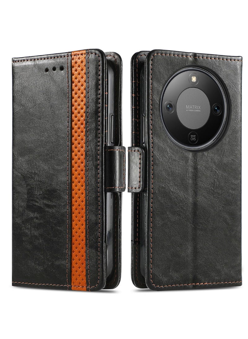 general Case Compatible with Honor X9d 5G, Ultra Slim Wallet Case PU Leather, Anti-shock and Anti-scratch, Card Slots Stand Function