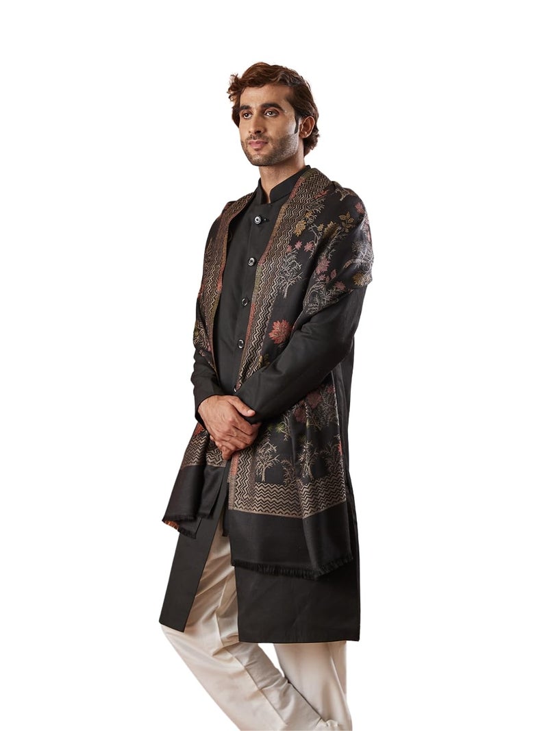 Pashmoda Men Shalimar Kaani Stole (Size 71x203 cm) - Image 1