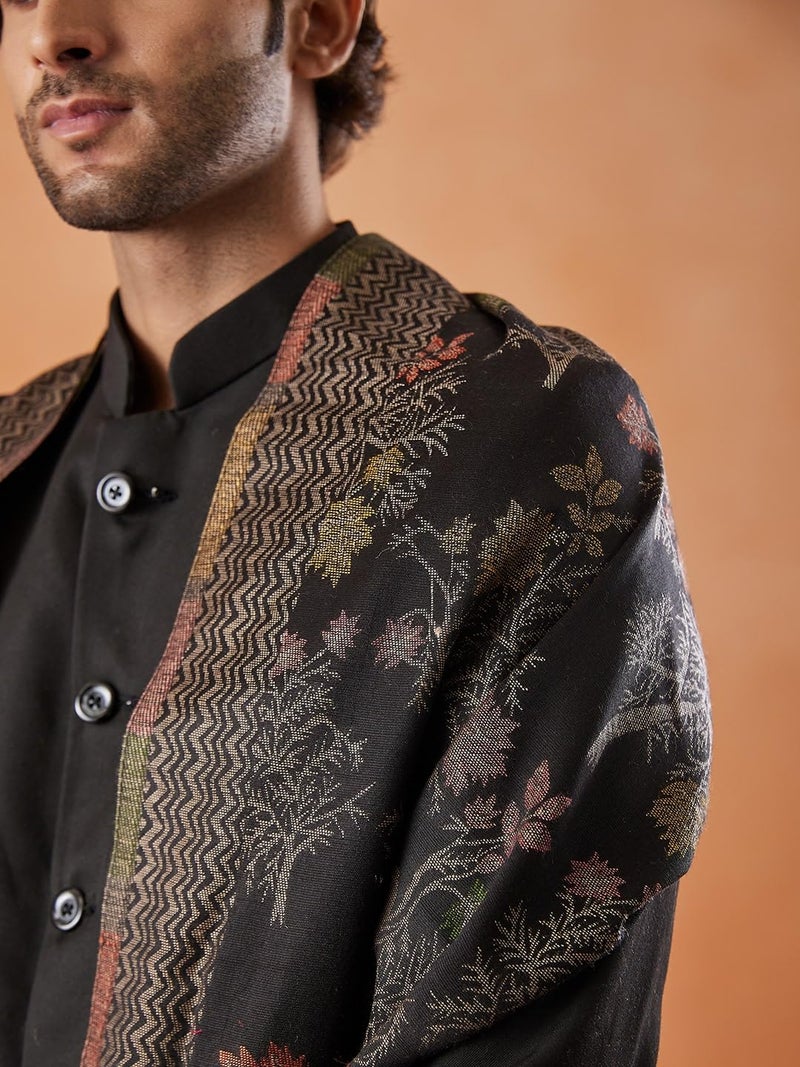 Pashmoda Men Shalimar Kaani Stole (Size 71x203 cm) - Image 3