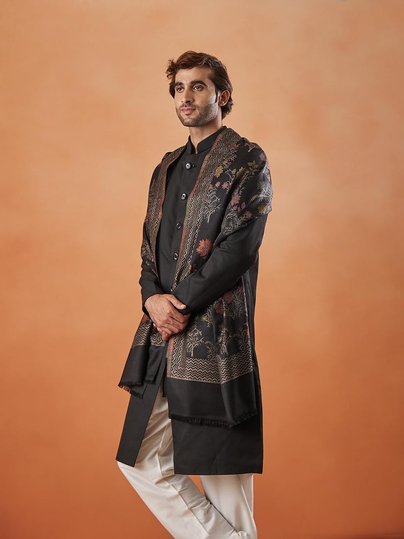 Pashmoda Men Shalimar Kaani Stole (Size 71x203 cm) - Image 2