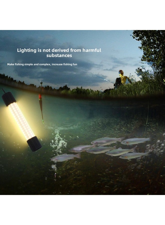 12V-24V Underwater Fish Trap Light Green White Blue Yellow Fishing Fishing Light Raft Fishing Light Night Fishing Warped-Color:13W Blue Light - Image 4