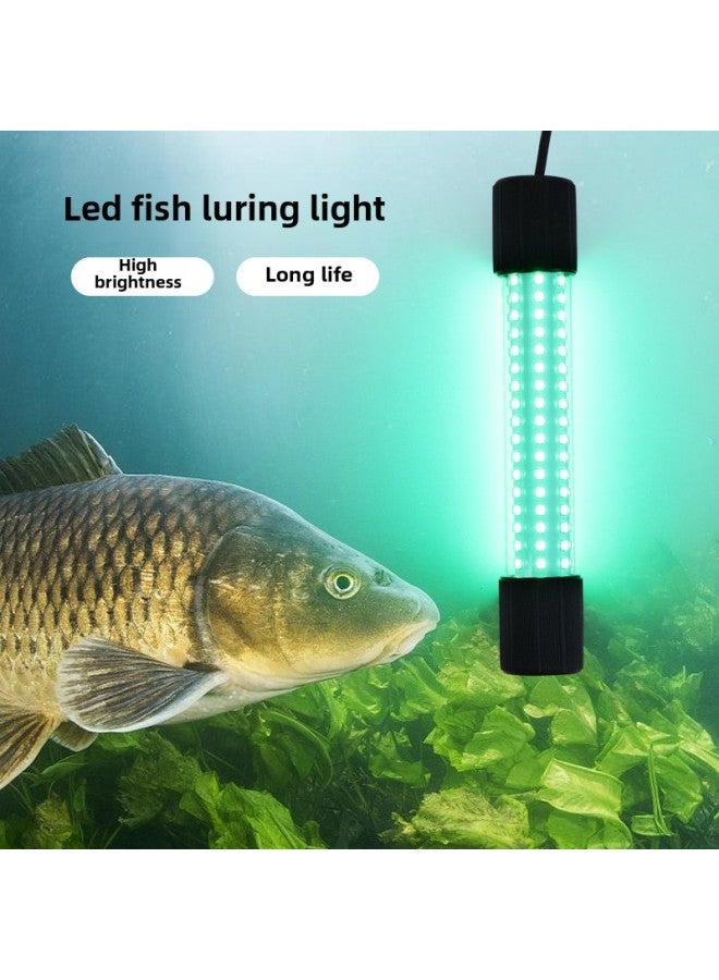 12V-24V Underwater Fish Trap Light Green White Blue Yellow Fishing Fishing Light Raft Fishing Light Night Fishing Warped-Color:13W Blue Light - Image 2