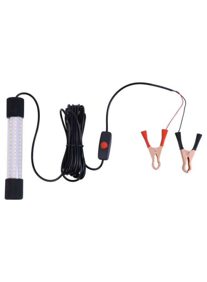 12V-24V Underwater Fish Trap Light Green White Blue Yellow Fishing Fishing Light Raft Fishing Light Night Fishing Warped-Color:13W Blue Light - Image 5