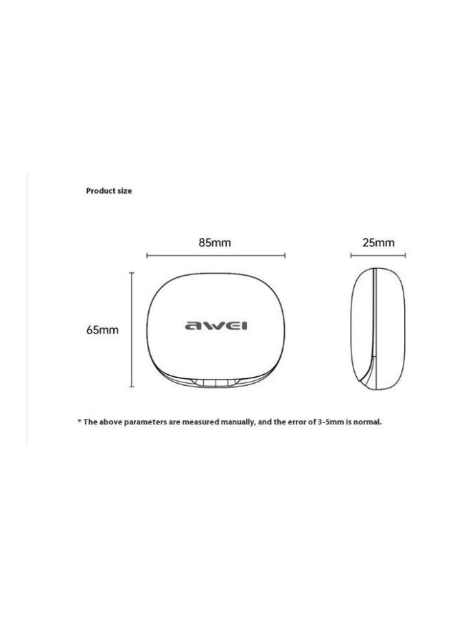 Awei Earphone - TZ10 - Sports IPX4 Waterproof Over-Ear Suitable for TVs, Cell Phones and Cell Phones - Black - Image 5