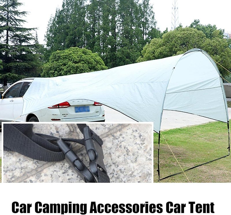 XFFWA Portable Sunshade Canopy Tent Car Tent Truck Car Awning Roof Top Tent Beach Tent Camping Tents Lightweight Car Awning For Camping Travel Emergency Bugs Out - Image 4
