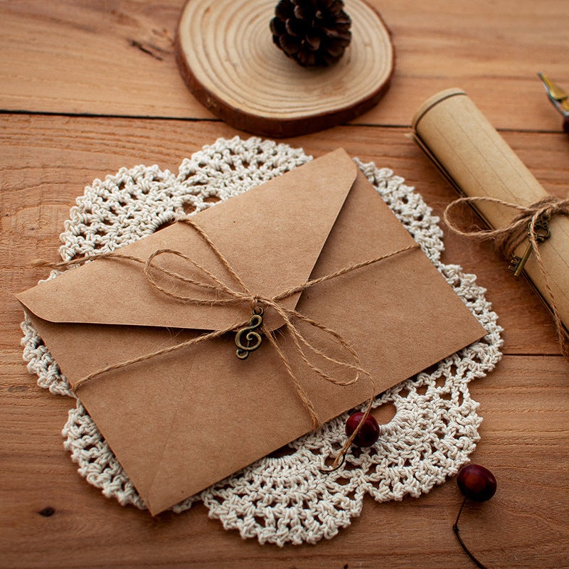 Creative Aesthetic Retro Envelope Letter Paper Set Aesthetic Envelope Letter Paper European-Style Retro Fire Paint Envelope Letter Paper - Image 4