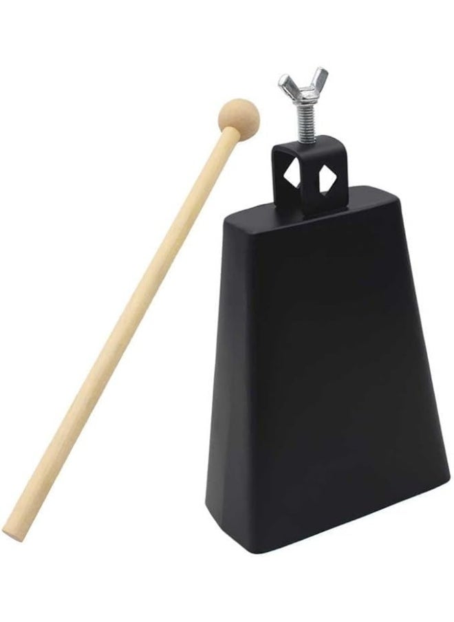 Megarya Megarya 3 Inch Cowbell Instrument Metal Percussion Cowbell with Stick for Music Lovers Beginners  - Image 1