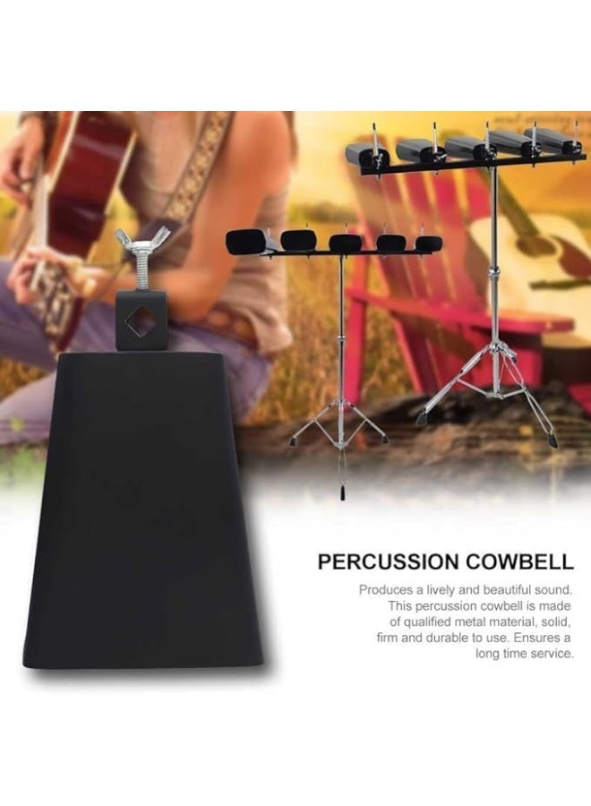 Megarya 3 Inch Cowbell Instrument Metal Percussion Cowbell with Stick for Music Lovers Beginners
