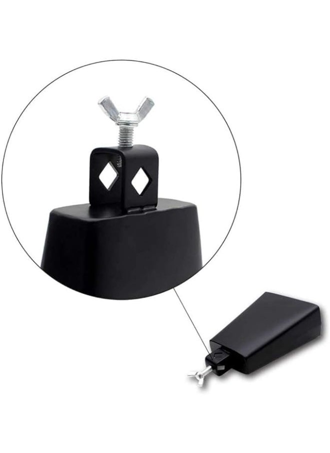 Megarya Megarya 3 Inch Cowbell Instrument Metal Percussion Cowbell with Stick for Music Lovers Beginners  - Image 3