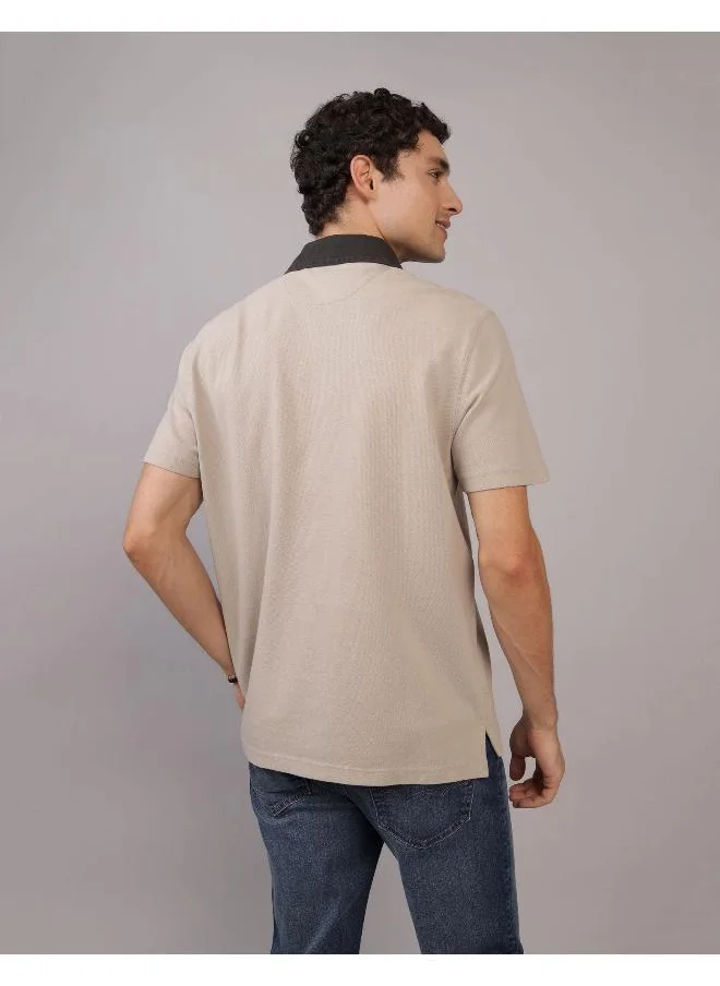 امريكان ايجل AE Flex Pique Rugby Polo Shirt