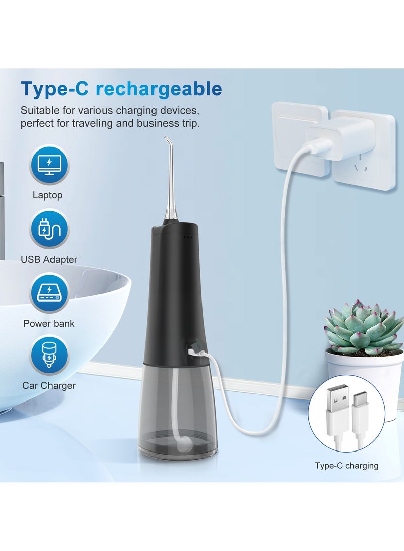 ACPLAY Portable Cordless Water Flosser – Rechargeable Oral Irrigator, 9 Intensities & 4 Modes, 300ML BPA-Free Tank, IPX7 Waterproof, Long Battery Life for Deep Teeth Cleaning - Image 5