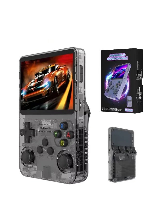R36S Retro Handheld Gaming Console with 64GB Card – Portable Linux Emulator, 3.5-Inch IPS Screen, Supports Multi-Platform Classic Games, Black - Image 1