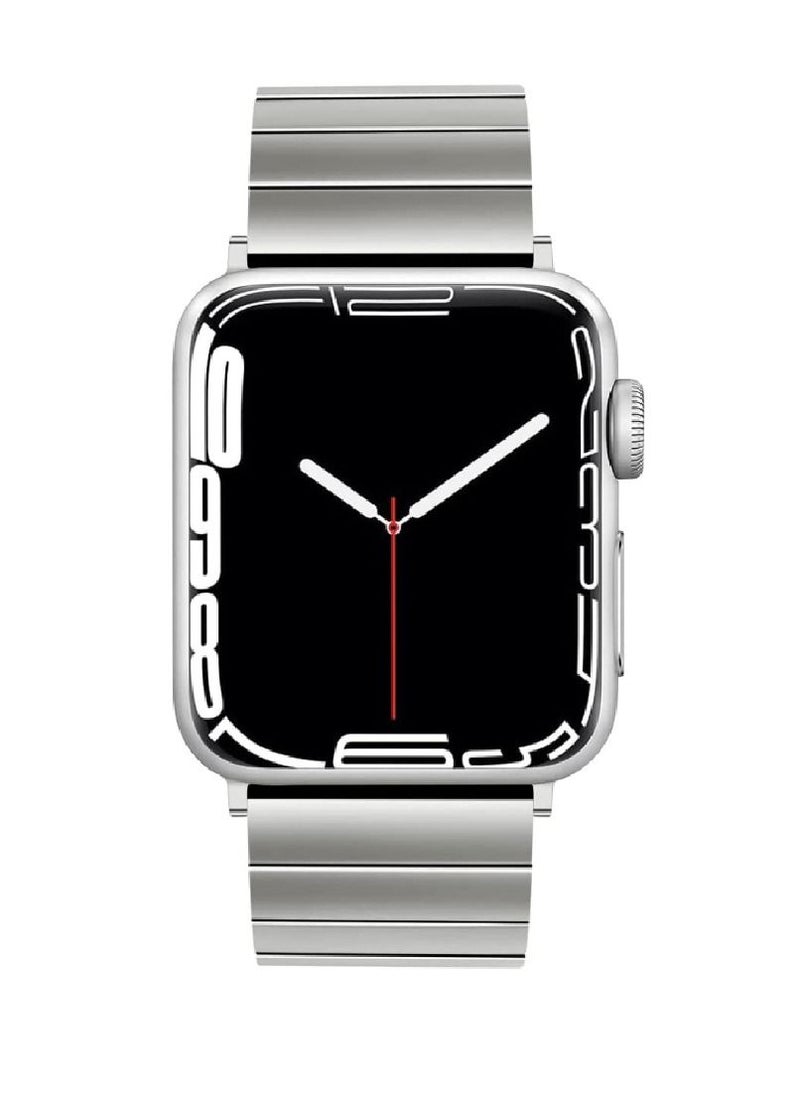 miYou Bluetooth Call Stainless Steel Men Sports Fitness Tracker IP67 Waterproof Smartwatch For IOS Android - Silver/Silver  - Image 2