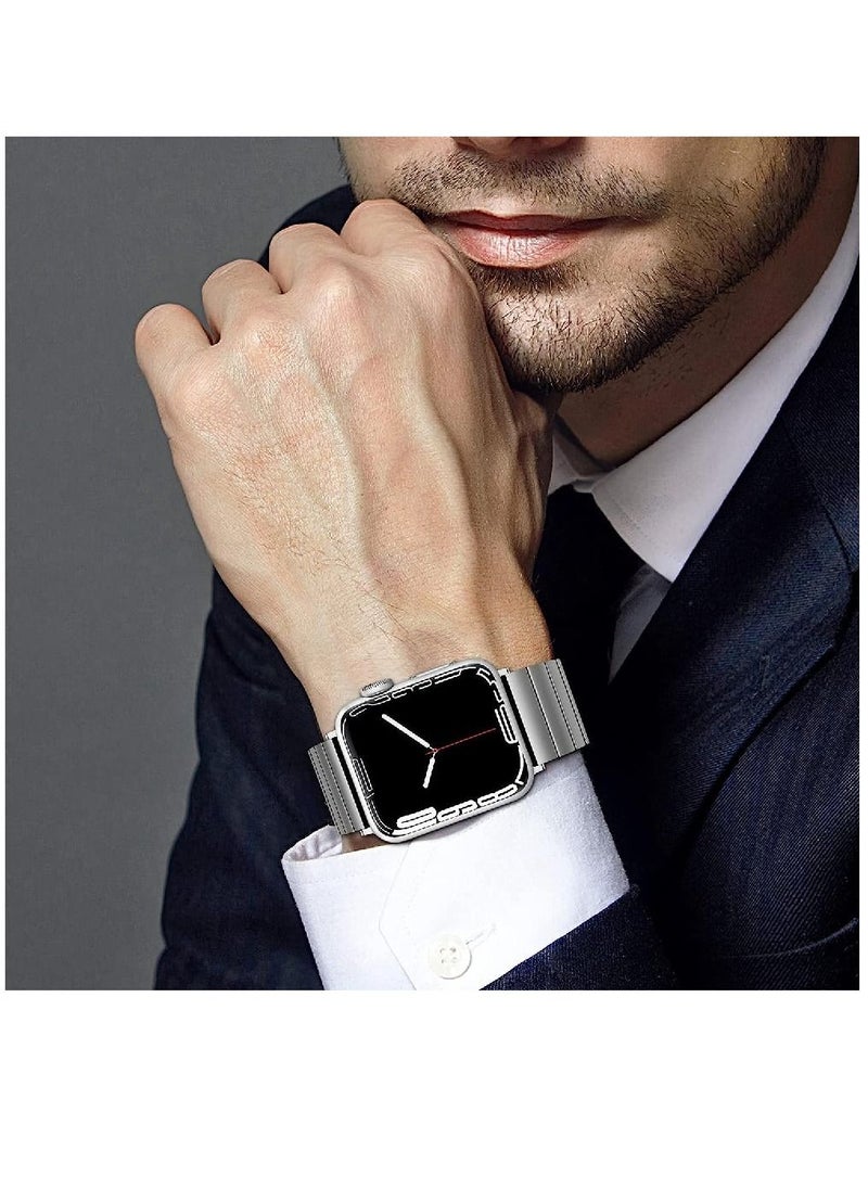 miYou Bluetooth Call Stainless Steel Men Sports Fitness Tracker IP67 Waterproof Smartwatch For IOS Android - Silver/Silver  - Image 5