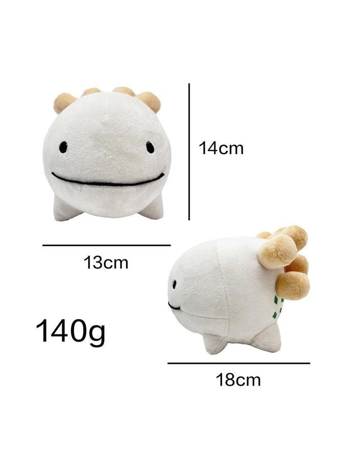 Cut Sharko Plush, Soft Stuffed Animal Shark Jellyfish Plushie Doll Toys Pillow Birthday Gift for Kids Children, Off White