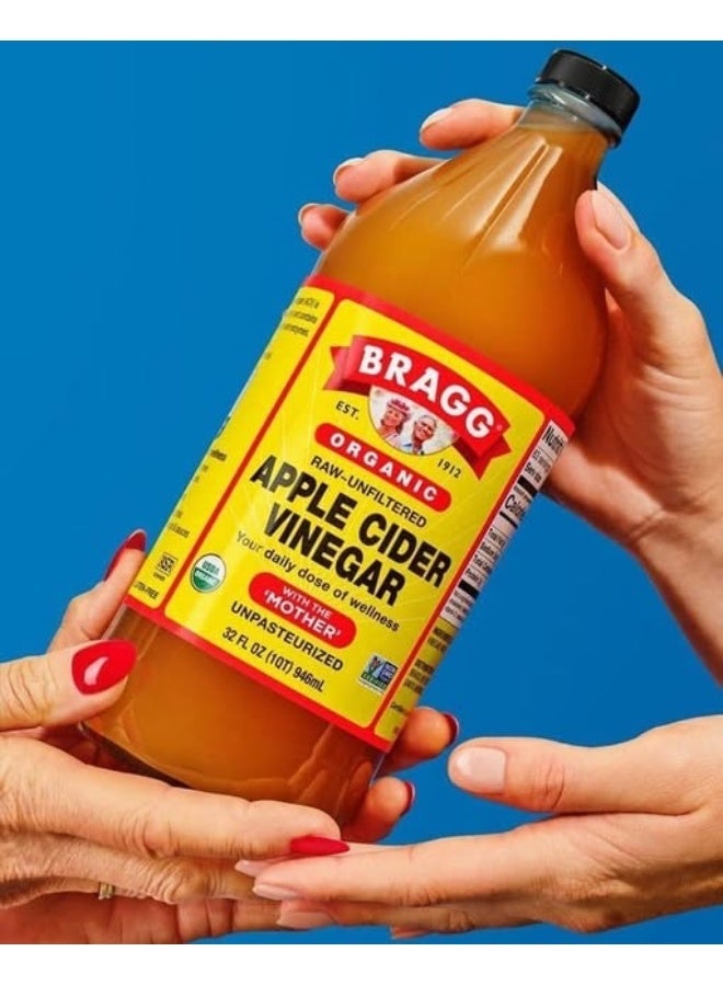 Bragg Apple Cider Vinegar 946ml - Organic, unfiltered, with the mothers - Image 1