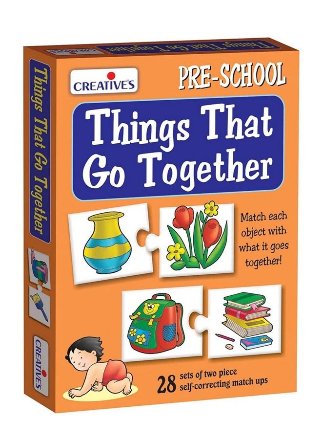 Creative's Creative's Things That Go Together | Pre-School Learning Puzzles | Educational Puzzles for Kids | Early Learning Puzzles | Eye-Hand Coordination | Ages 3 & Up  - Image 1