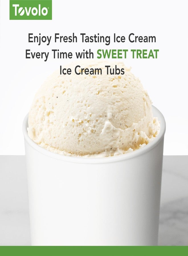 Tovolo 1 Quart Ice Cream Containers with Lid for Homemade Ice Cream Toppings Supplies, Air Tight Silicone Lid Reuseable Ice Cream Storage Dishwasher Safe Frozen Treat Tub, Tropical Breeze - Image 2