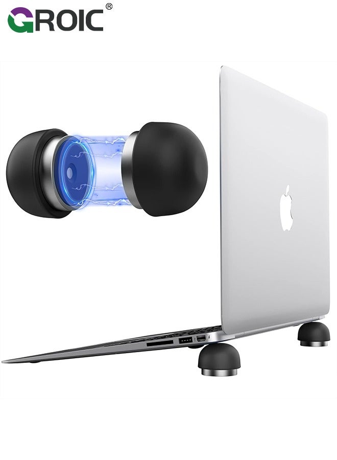 GROIC وسادة تبريد لابتوب، حامل تبريد مغناطيسي محمول لابتوب، مبرد كروي صغير غير مرئي للكمبيوتر المحمول - Image 1