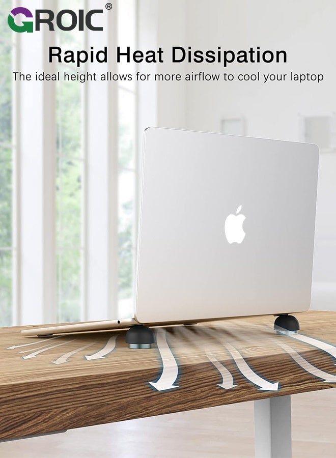 GROIC وسادة تبريد لابتوب، حامل تبريد مغناطيسي محمول لابتوب، مبرد كروي صغير غير مرئي للكمبيوتر المحمول - Image 5