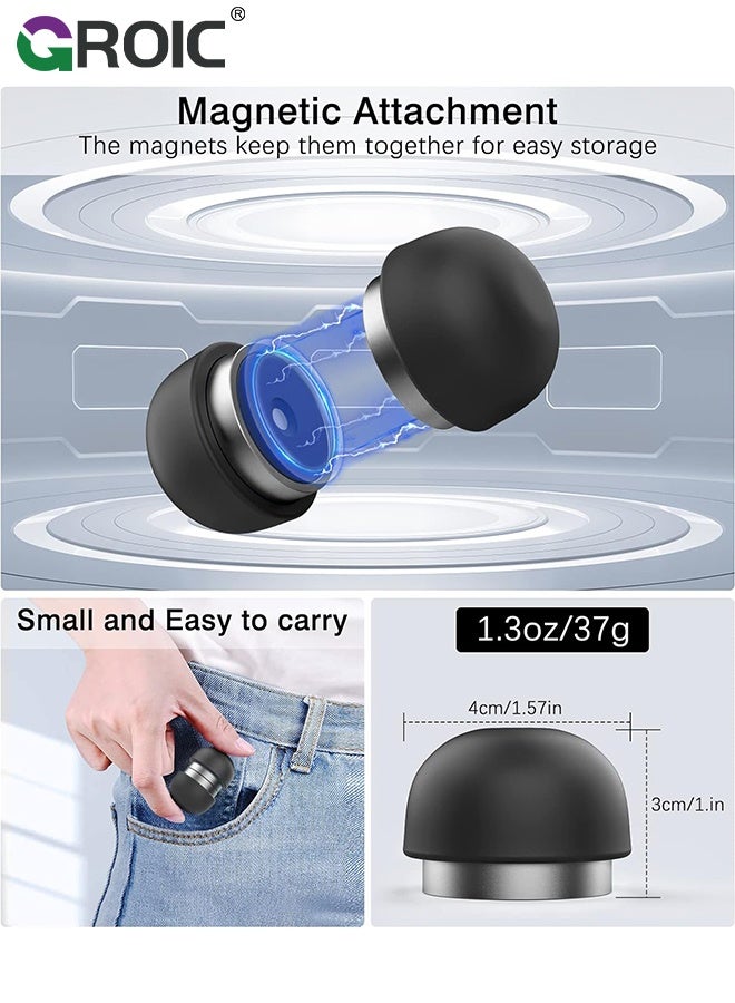 GROIC وسادة تبريد لابتوب، حامل تبريد مغناطيسي محمول لابتوب، مبرد كروي صغير غير مرئي للكمبيوتر المحمول - Image 4