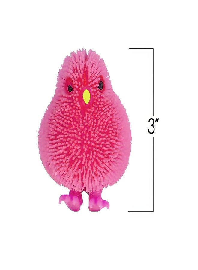 ArtCreativity 3 Inch Chicken Puffer Toys for Kids (Pack of 12) Chick Surprise Toys for Filling Easter Eggs, Easter Party Favors, Egg Hunt Supplies, Stress Relief Toys for Kids, Assorted Neon Colors - Image 3