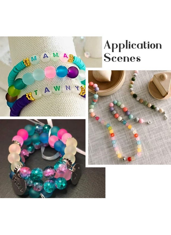 KISSITTY - About 600Pcs/Box 6Mm 15 Colors Frosted Glass Beads Round Crystal Necklace Earring Beads With Container For Diy Jewelry Making - Image 1
