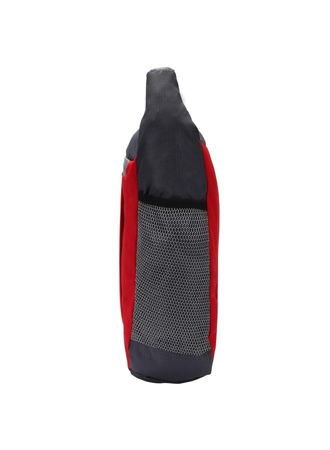 Jarvis Sling Bag for Men and Women - Cross Body Shoulder Bag for Travel, Office & College | Water Resistant Nylon, Adjustable Strap, Multiple Pockets, Fits A4 Size (Red) - Image 4