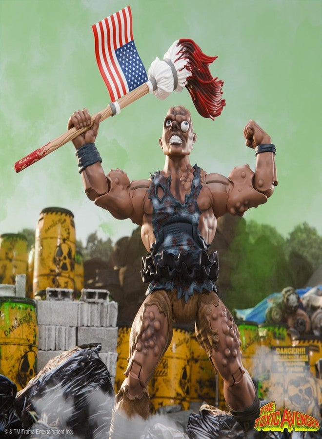 Super7 ULTIMATES! Toxic Avenger (Movie Version) - 7" Toxic Avenger Action Figure with Accessories Classic Cartoon Collectibles and Retro Toys - Image 2