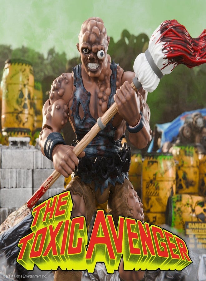 Super7 ULTIMATES! Toxic Avenger (Movie Version) - 7" Toxic Avenger Action Figure with Accessories Classic Cartoon Collectibles and Retro Toys - Image 4