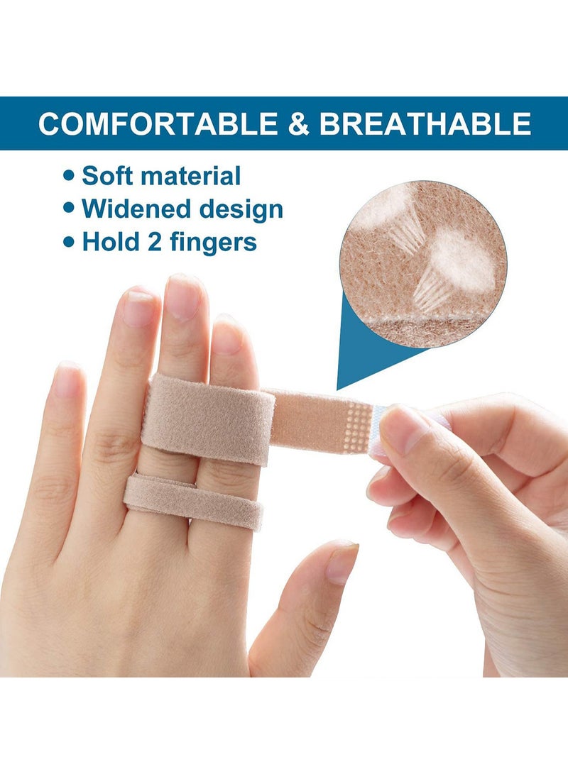 Generic Finger Loop Splint Support Men and Women Finger Separator Toe Bandage Fabric Finger Splint (5 Items)  - Image 3