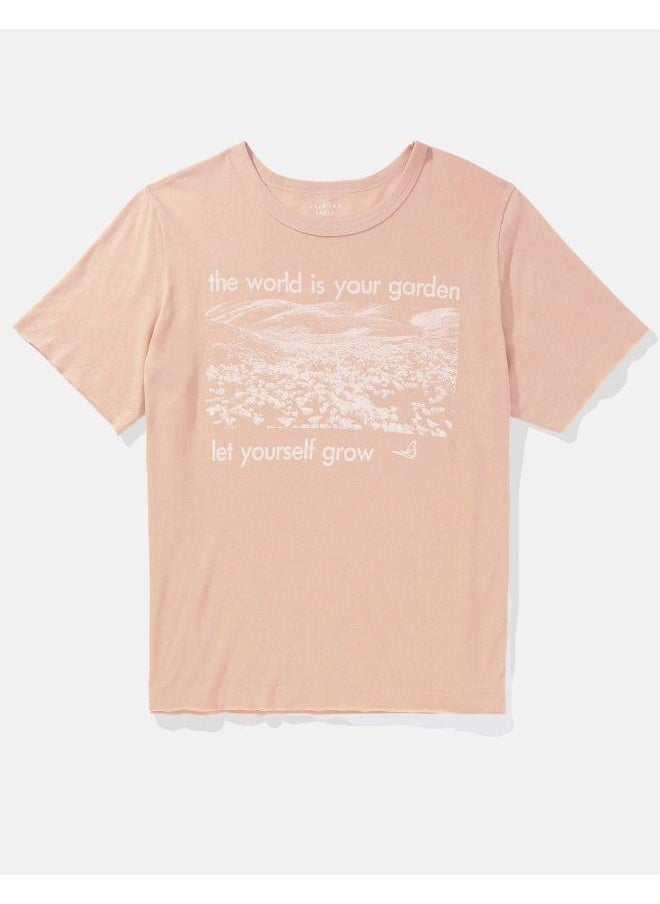 American Eagle - Logo Detail Crew Neck T-Shirt - Image 1