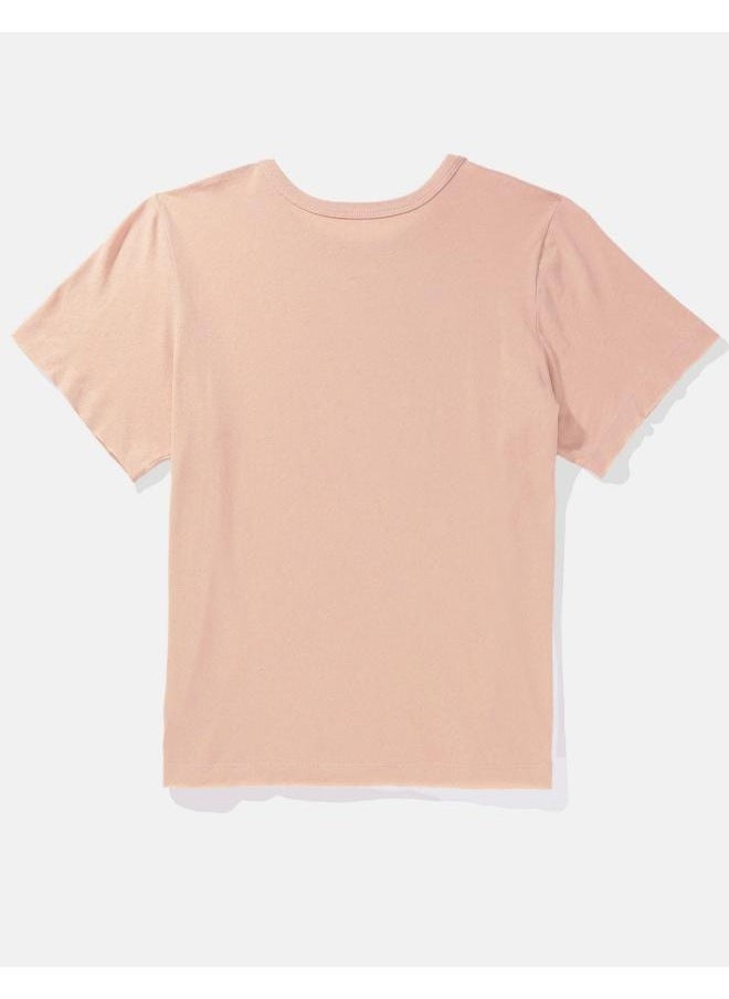 American Eagle - Logo Detail Crew Neck T-Shirt - Image 1