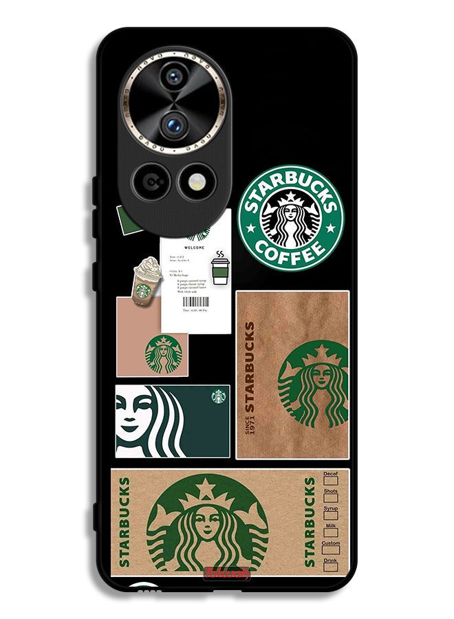 Tolwak Huawei nova 12 Ultra 5G Protective Case Cover Starbucks Sticker - Image 1